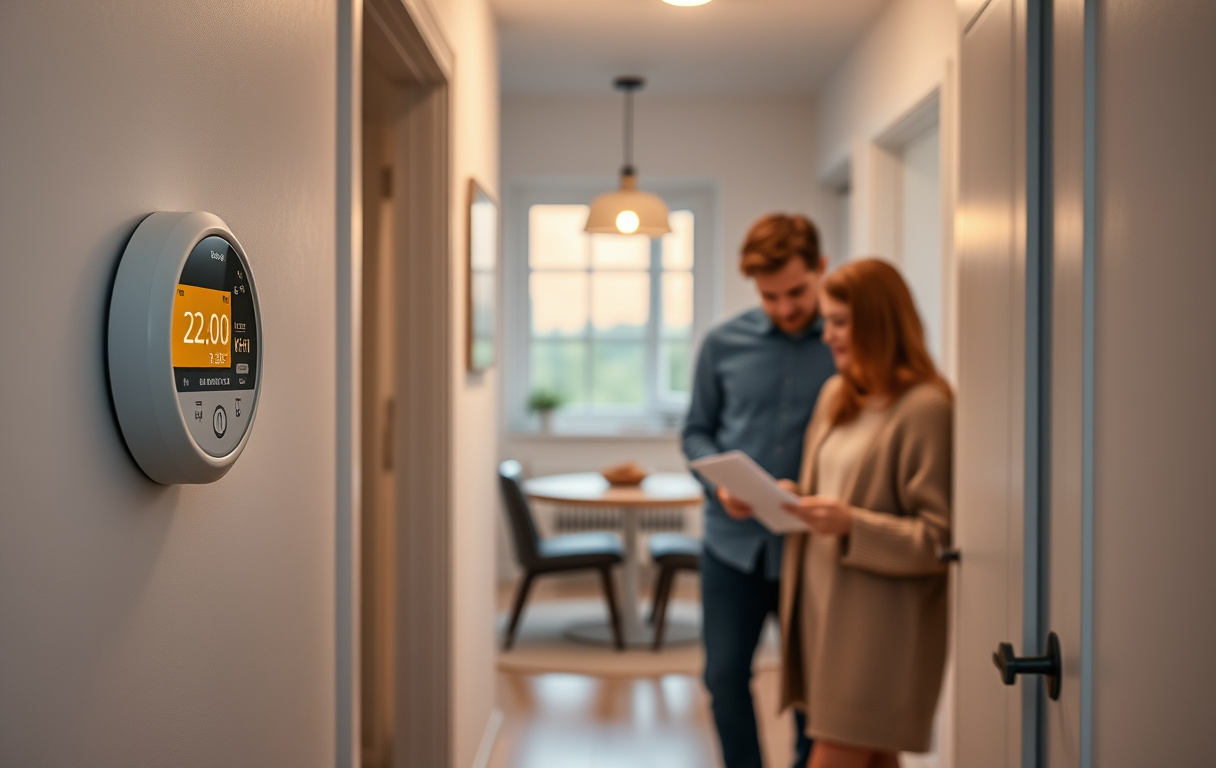 Elmätare i svenskt hem med digital display av kWh.